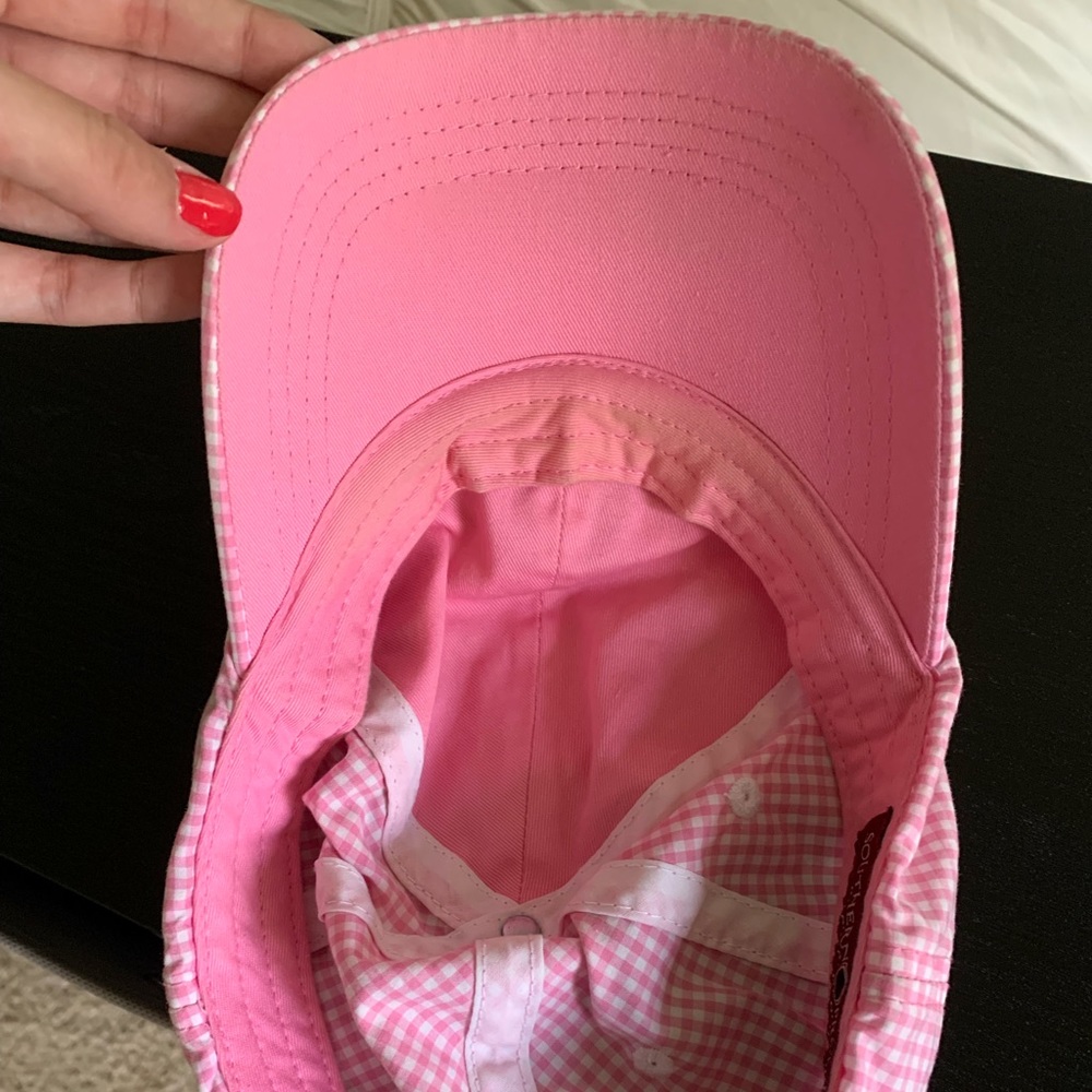 Southern Proper Pink Gingham Baseball Hat